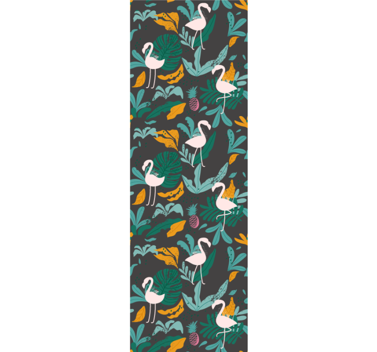 Tapet de animale scena flamingo tropical - TenStickers