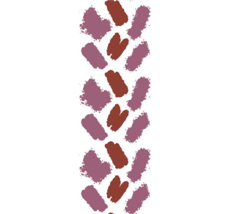 Tapet abstract lovituri de pensulă maro - TenStickers