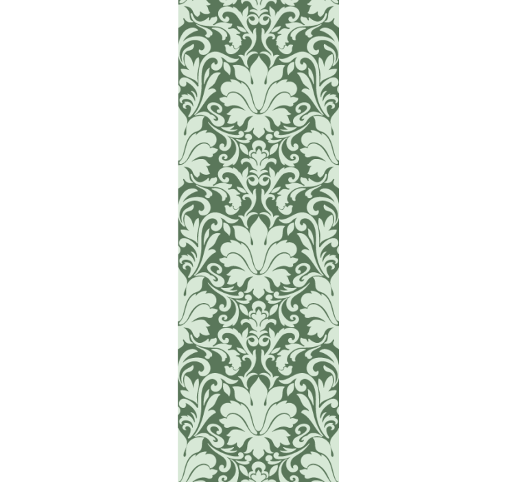 Tapet abstract verde ornamental smarald - TenStickers