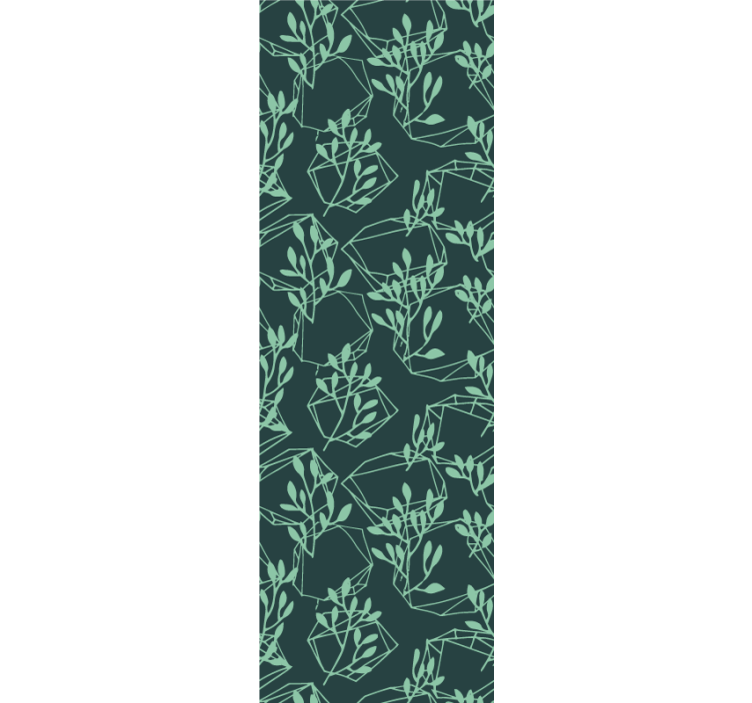 Tapet geometric model geometric de frunziș - TenStickers