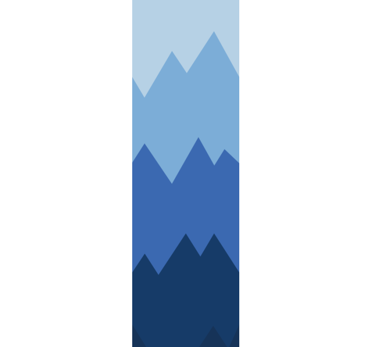 Tapet geometric model de vârfuri de munte - TenStickers