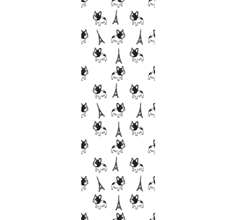 Câine tapet câini parizieni - TenStickers