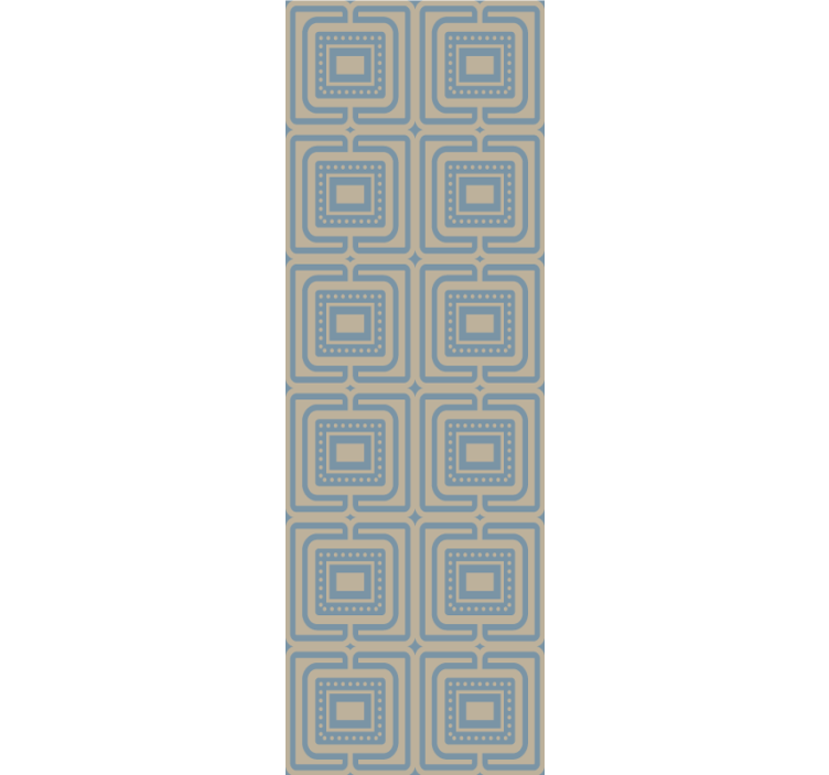 Tapet geometric pătrate retro geometrice - TenStickers