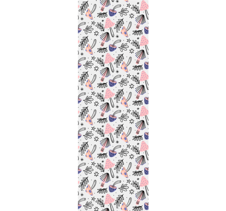 Tapet de artă motive botanice capricioase - TenStickers