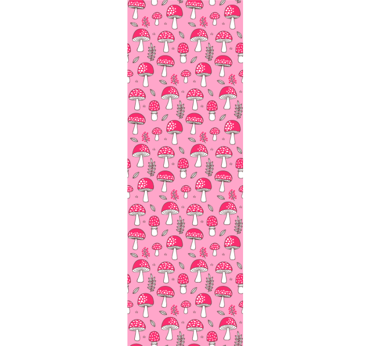 Tapet de artă modele de ciuperci - TenStickers