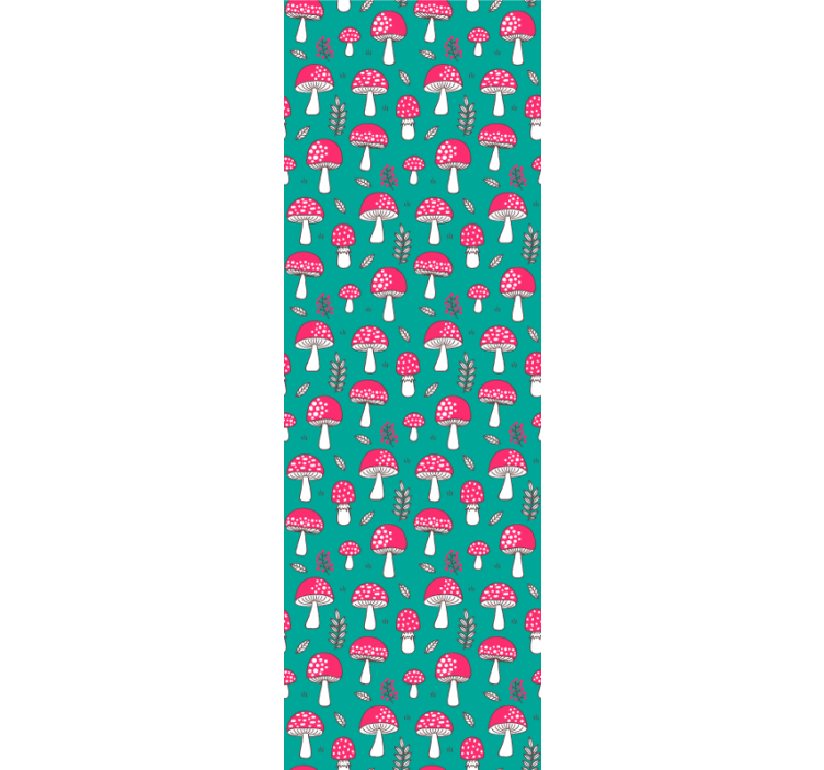 Tapet natura model de ciuperci de pădure - TenStickers