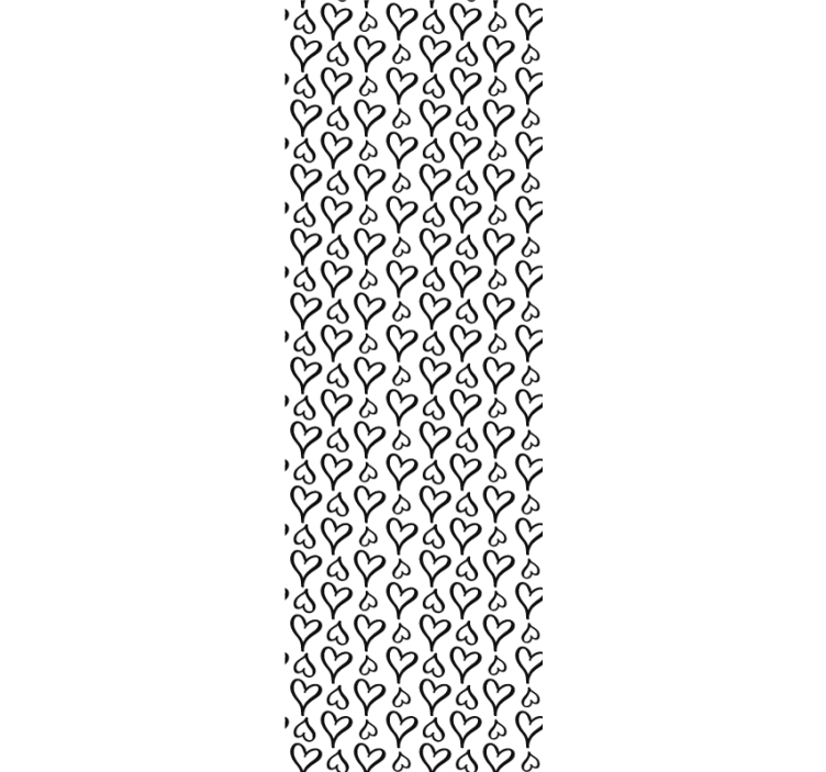 Geometric tapet repeta motivul inimii - TenStickers