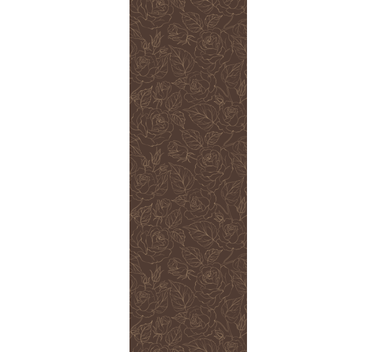 Tapet flori model minimalist trandafiri - TenStickers