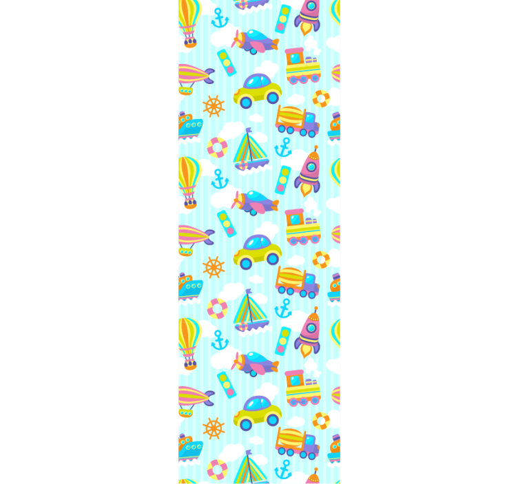 Tapet copii transport jucăuș - TenStickers