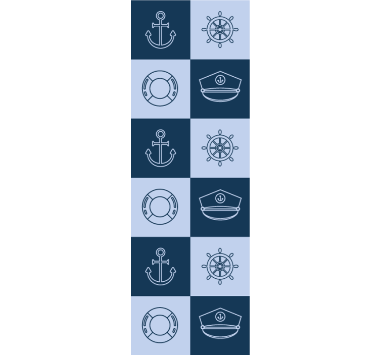 Tapet gresie model de plăci nautice - TenStickers