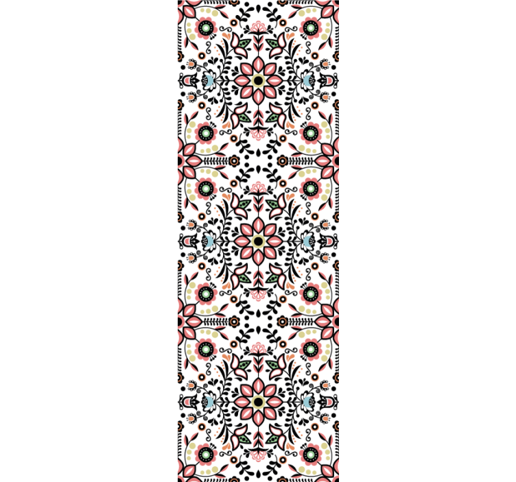 Tapet floral motiv ornamental - TenStickers