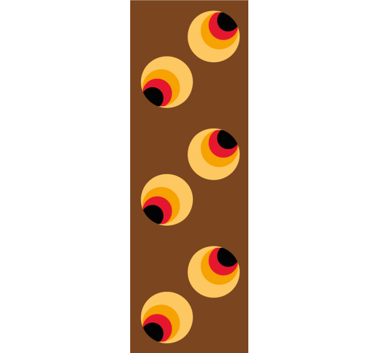 Tapet geometric globuri geometrice retro - TenStickers