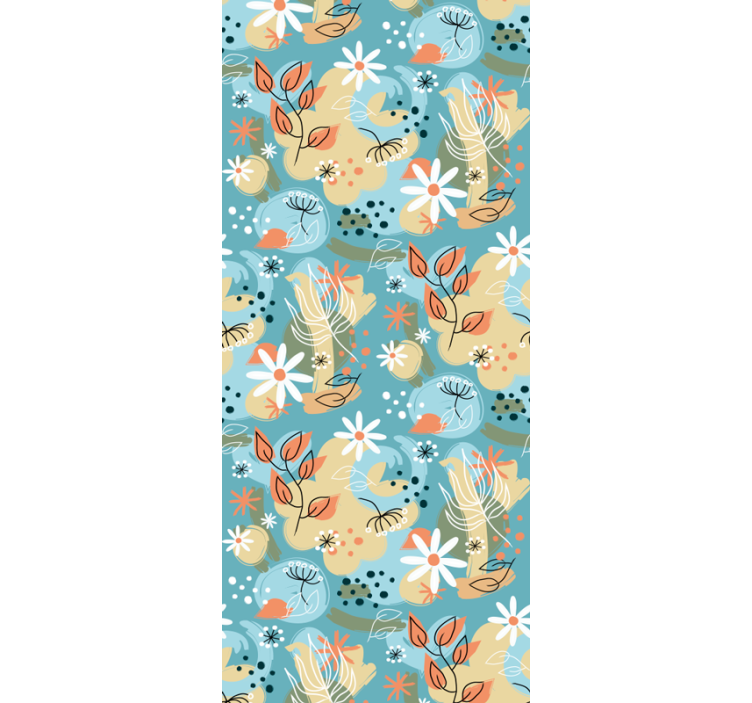 Tapet flori briza florală - TenStickers