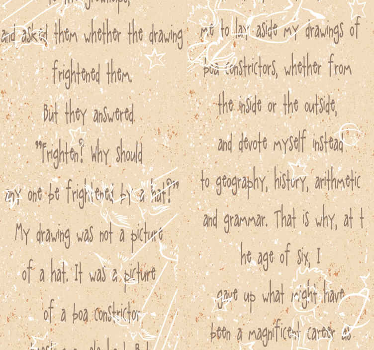 Micul prinț - tapet de călătorie spirituală - TenStickers