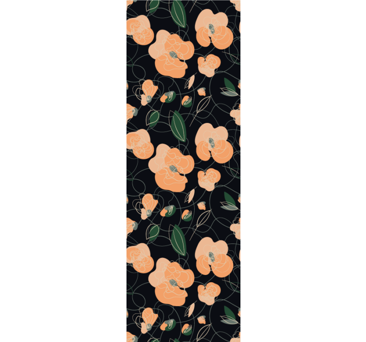 Tapet flori model de flori botanice - TenStickers