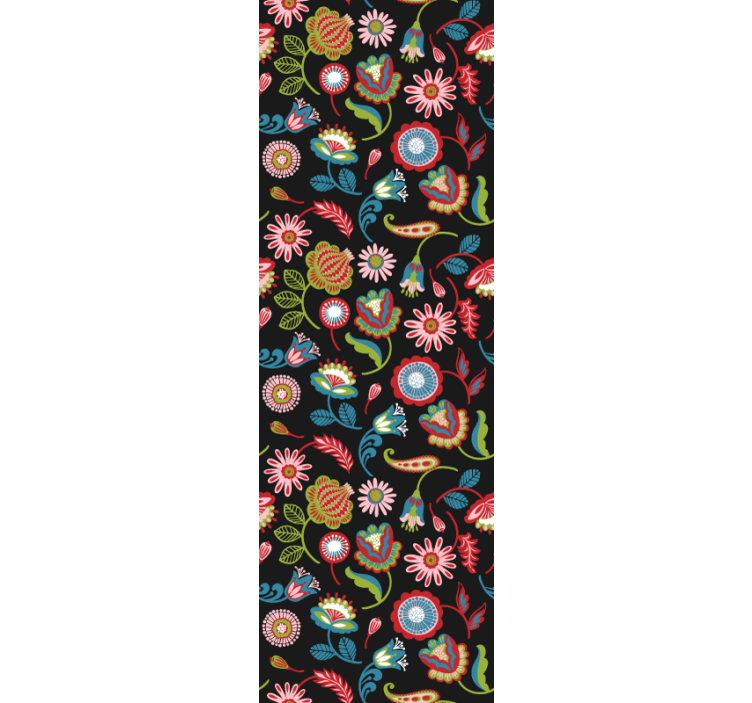 Tapet floral motiv floral popular - TenStickers