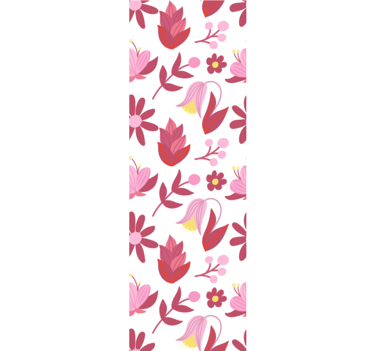 Tapet floral aranjament buchet roz - TenStickers