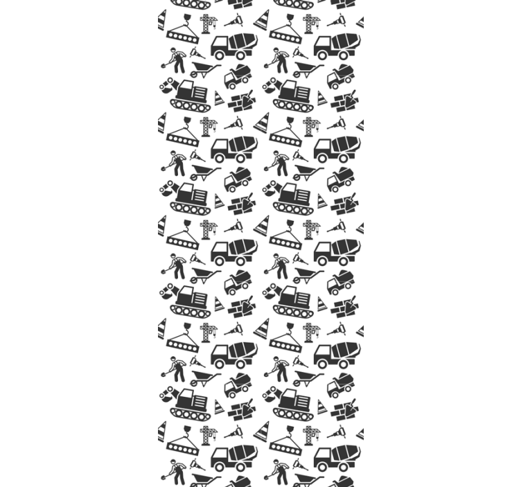 Tapet pentru excavatoare și camioane monocolor - TenStickers