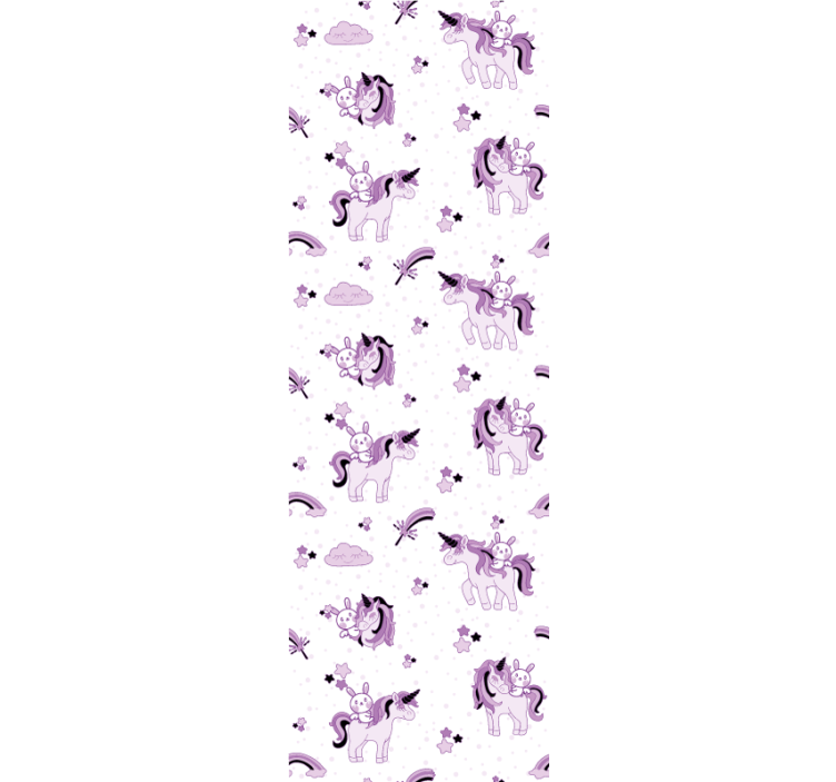 Tapet de pepinieră scena de fantezie cu unicorn - TenStickers