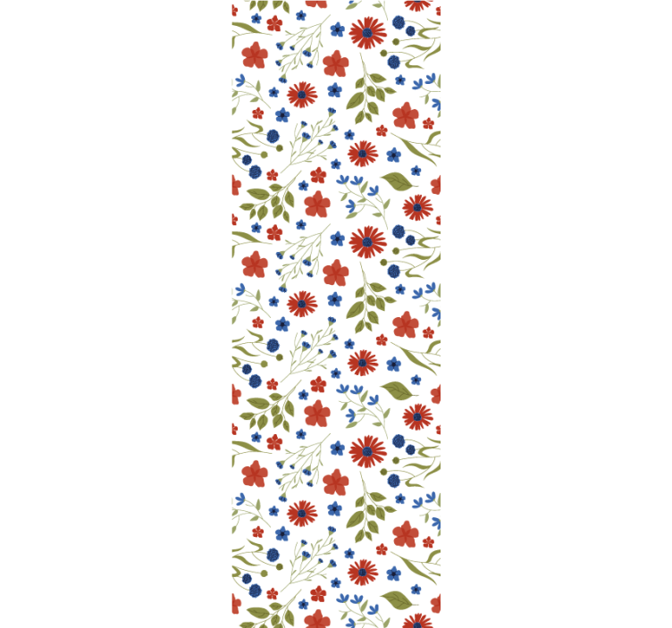 Tapet flori detaliu cu motiv floral - TenStickers