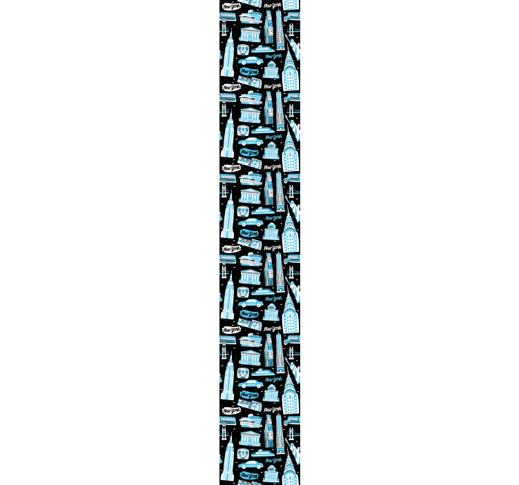 Tapet New York colaj de icoane urbane - TenStickers