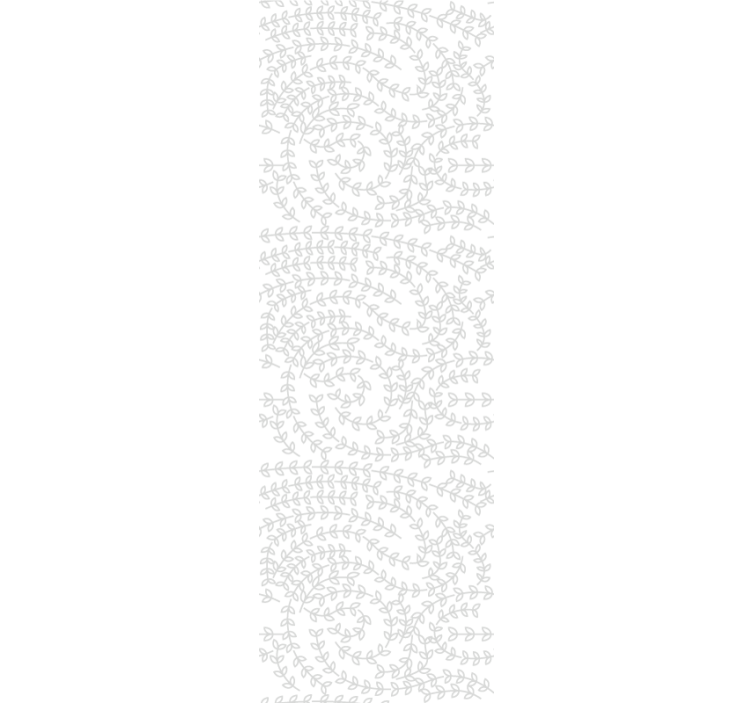 Frunze gri pe tapet modern alb - TenStickers