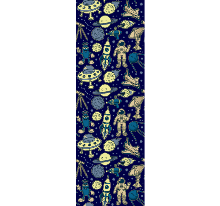 Tapet de artă tema de explorare a spațiului - TenStickers