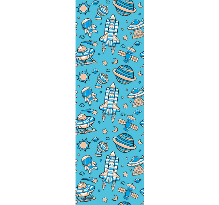 Tapet modern fantezie de explorare a spațiului - TenStickers