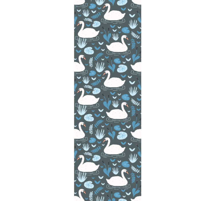 Tapet păsări motivul lacului lebedelor - TenStickers