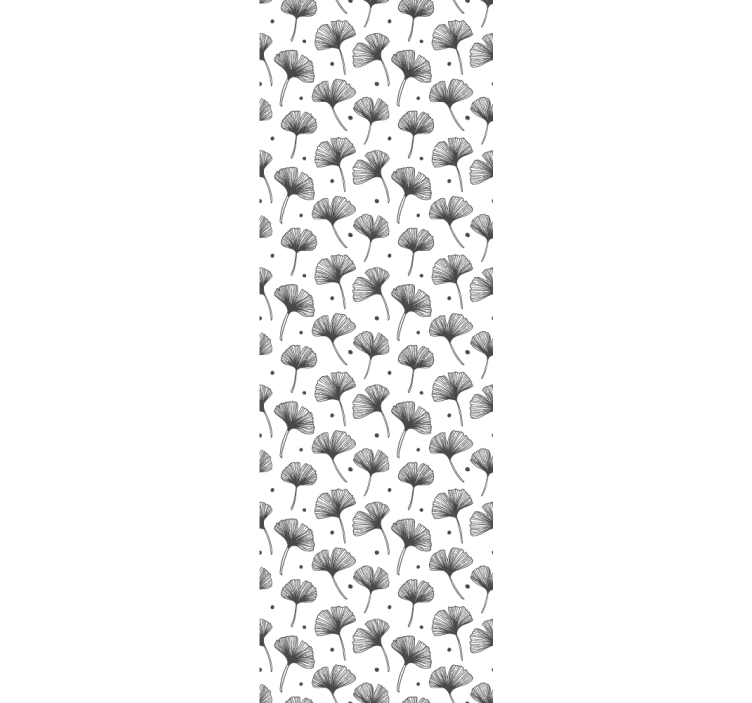 Tapet de frunze model de ginkgo biloba - TenStickers