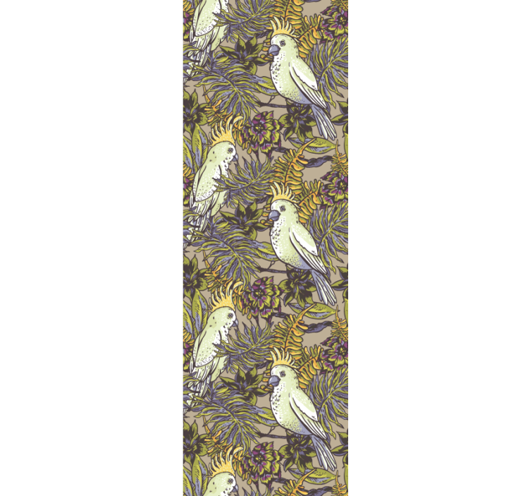 Tapet de animale modele de păsări tropicale - TenStickers