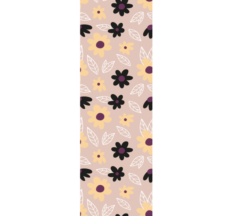Tapet floral motiv floral simplist - TenStickers