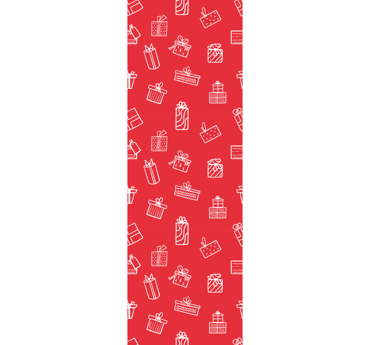 Crăciun tapet motiv model cadou - TenStickers