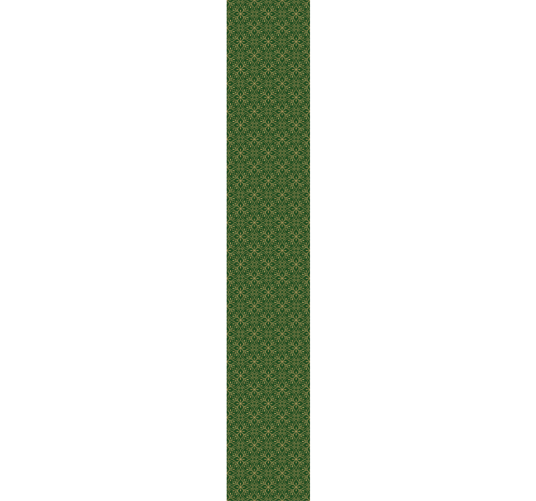 Tapet elegant vintage verde și auriu - TenStickers