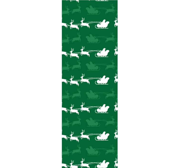 Crăciun tapet motivul saniei de sarbatori - TenStickers