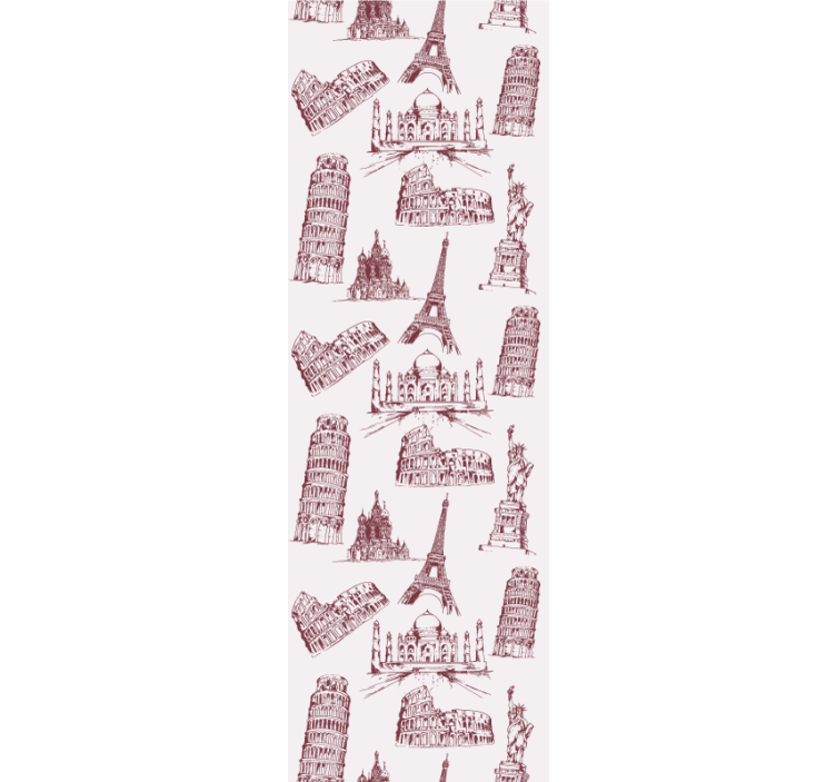 Orașe tapet monumente iconice - TenStickers