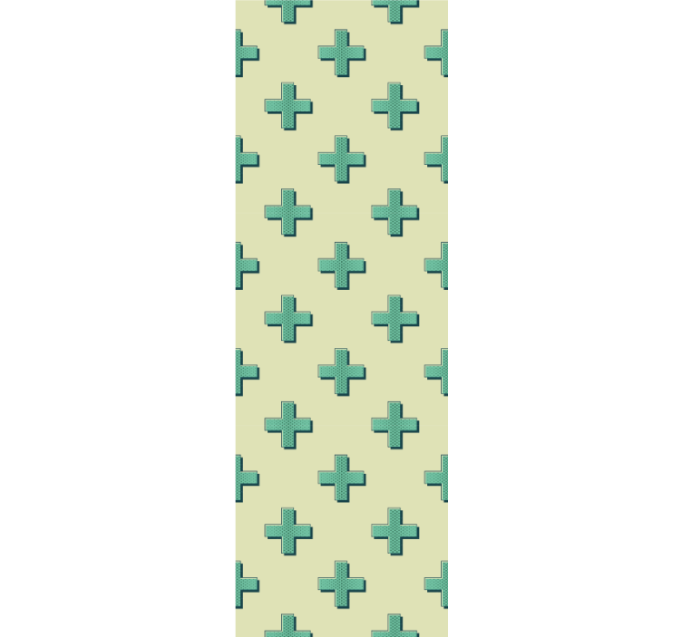 Tapet geometric model în cruce geometrică - TenStickers
