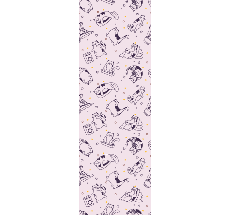 Tapet de pepinieră artă linie jucăușă - TenStickers