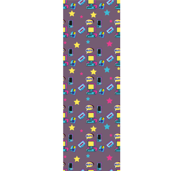 Tapet vintage sisteme de jocuri video anilor 80 - TenStickers