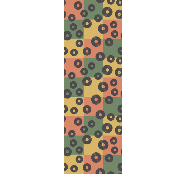 Tapet de artă model de discuri de tapet - TenStickers