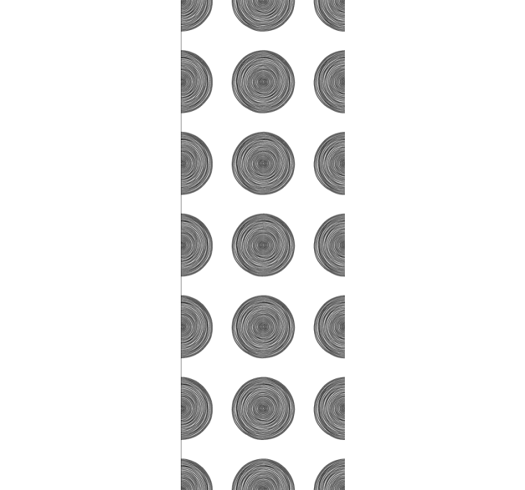 Tapet texturat modele circulare din lemn - TenStickers