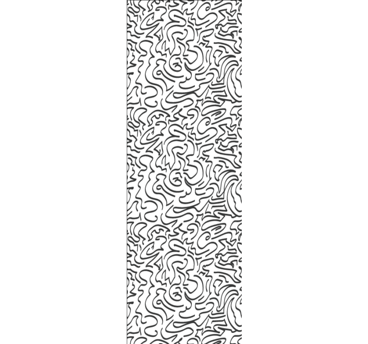 Tapet abstract model de squiggle - TenStickers