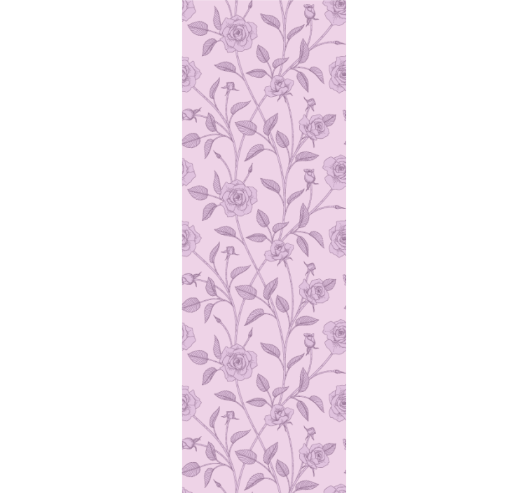 Tapet flori model floral lavandă - TenStickers