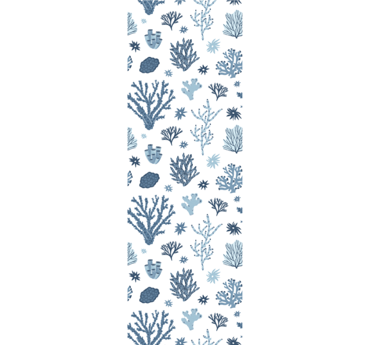 Tapet natura modele florei oceanice - TenStickers