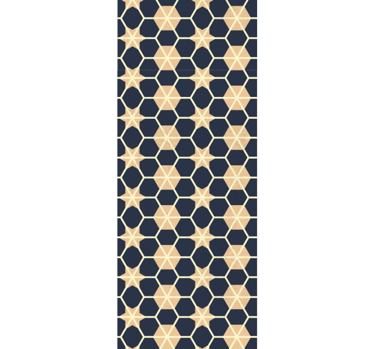 Tapet camera de zi model de stea hexagonală - TenStickers