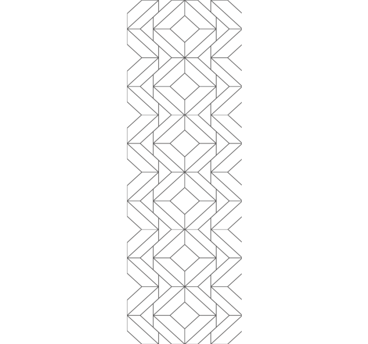 Tapet geometric elemente cu modele moderne - TenStickers