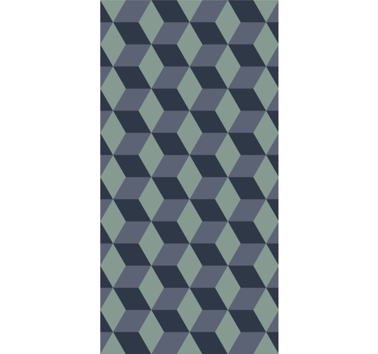 Tapet geometric model de cuburi 3d - TenStickers