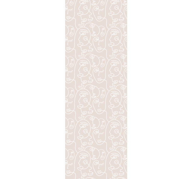 Tapet de artă modele abstracte ale feței - TenStickers