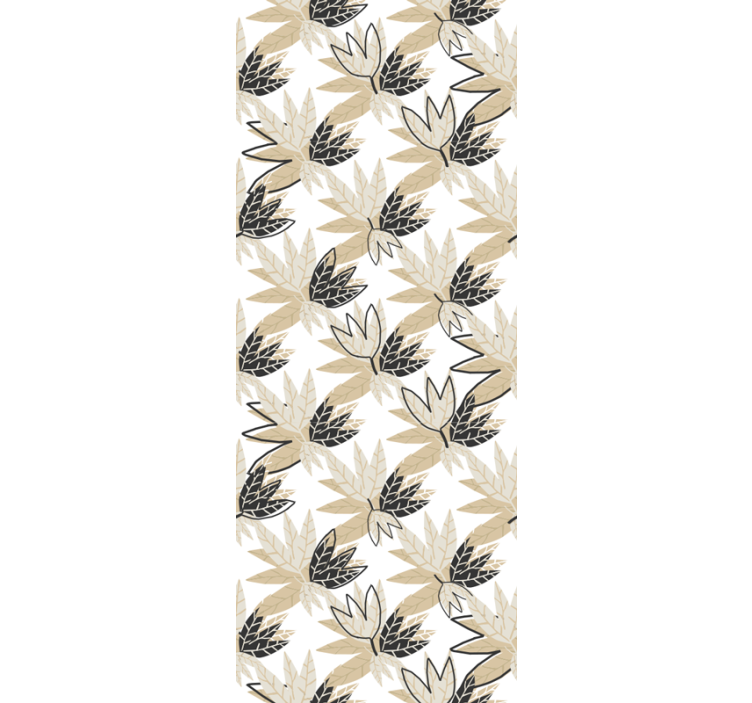 Tapet de frunze design botanic cu frunze - TenStickers