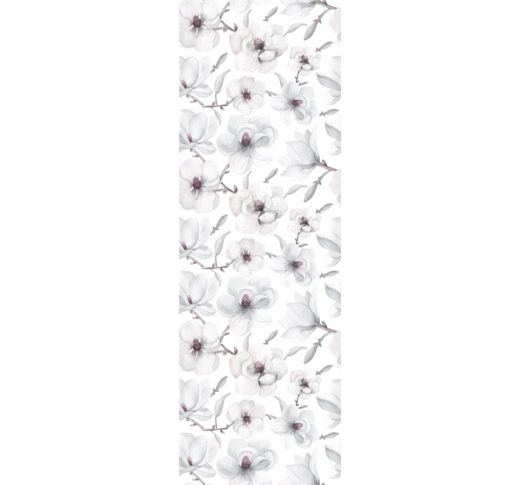 Tapet flori motiv elegant gri - TenStickers